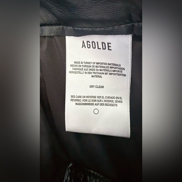 Agolde Recycled Leather Criss Cross Straight in Detox Size 28 - Picture 11 of 12